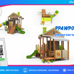 เครื่องเล่นสนามไม้-ชุดบ้านไม้สุขสันต์
